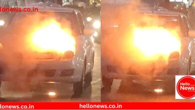 Photo of Video : कराडच्या दत्त चाैकात ‘द बर्निंग कार’चा थरार