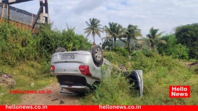 Photo of Accident News : उत्तर कोपर्डे रेल्वे गेटजवळ स्विफ्ट २० फूट खड्ड्यात कोसळली, तीन वेळा पलटी